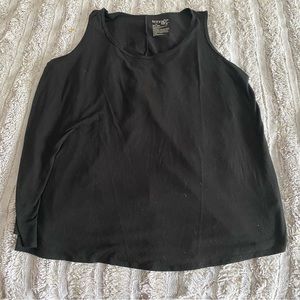 Terra & sky black tank top 1x